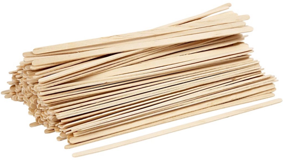 Creativ Company Wood Icellolly Sticks Naturel, 200 ..