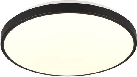 Rl live your light reality loody - plafondlamp - zwart - incl. 1x smd 22 w - bewegingssensor - schemersensor - niet geschikt voor externe dimmer - wand- en plafondmontage