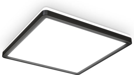 Briloner b.k.licht - LED panel med indirekte baggrundsbelysning i loftslampe med baggrundsbelysning i ultra flad 28mm i neutral hvid lysfarve i 293x293mm