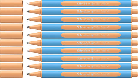 Schneider skriveredskaber schneider kuglepen - skyderkant pastel - xb - pastel fersken - 10 stykker - s-152226-10