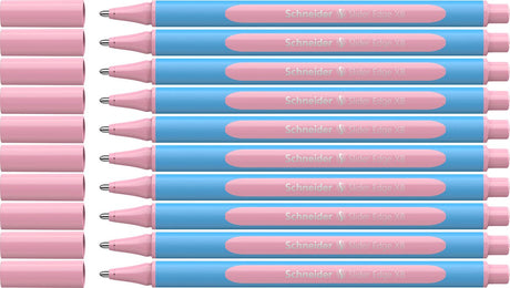 Schneider skriveredskaber schneider kuglepen - skyderkant pastel - xb - pastel rose - 10 stykker - s-152229-10