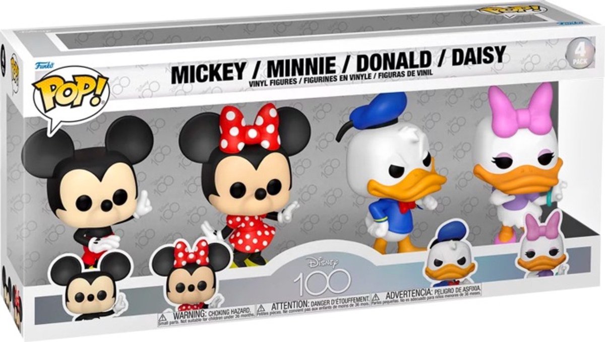 Funko pop 4-pak: mickey minnie donald daisy - pop