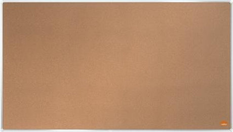 Nobo impression pro widescreen memo board pin board lavet af selvhelbredende kork - 710x400mm - naturlig brun - planner