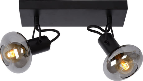 Lucide madee - loftspot (loftslampe) - 2xe14 - sort
