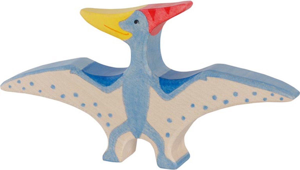 Holztiger dinosaur - pteranodon - 16x2,3x8,5 cm - træfigur - håndlavet