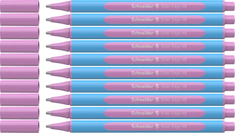 Schneider skriveredskaber schneider kuglepen - skyderkant pastel - xb - pastel lilla - 10 stykker - s-152228-10