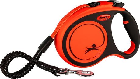 Flexi optrækkelig snor xtreme tape snor - l - orange