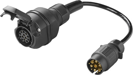 Proplus verloopkabel 30 cm van 7-polig naar 13-polig type multicon west - 30 cm - auto en aanhanger