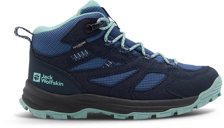 Jack wolfskin vojo tour texapore mid k børnesko - natblå