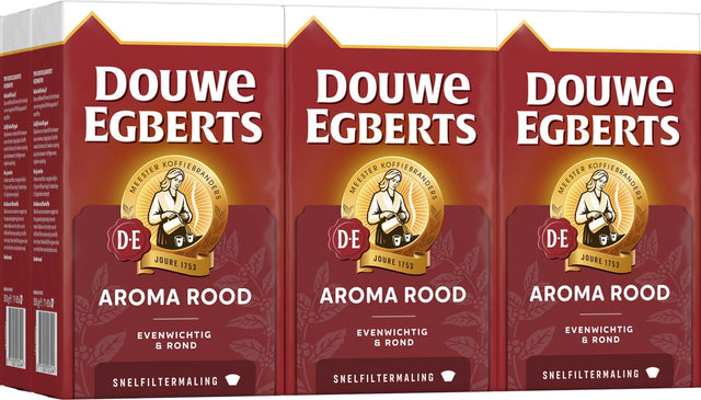 Douwe Egberts aromarødt hurtigfilter (6x 500gr)