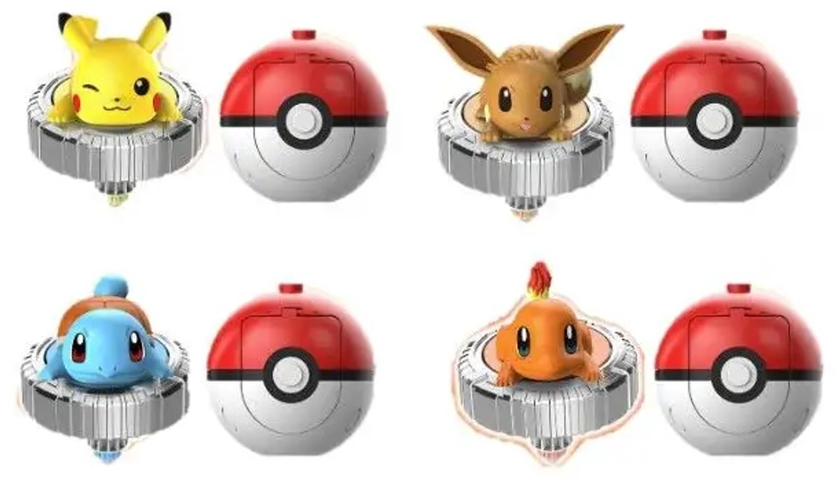 Pokémon battle spinner legetøj - samlerobjekt pokéball tilbehør.