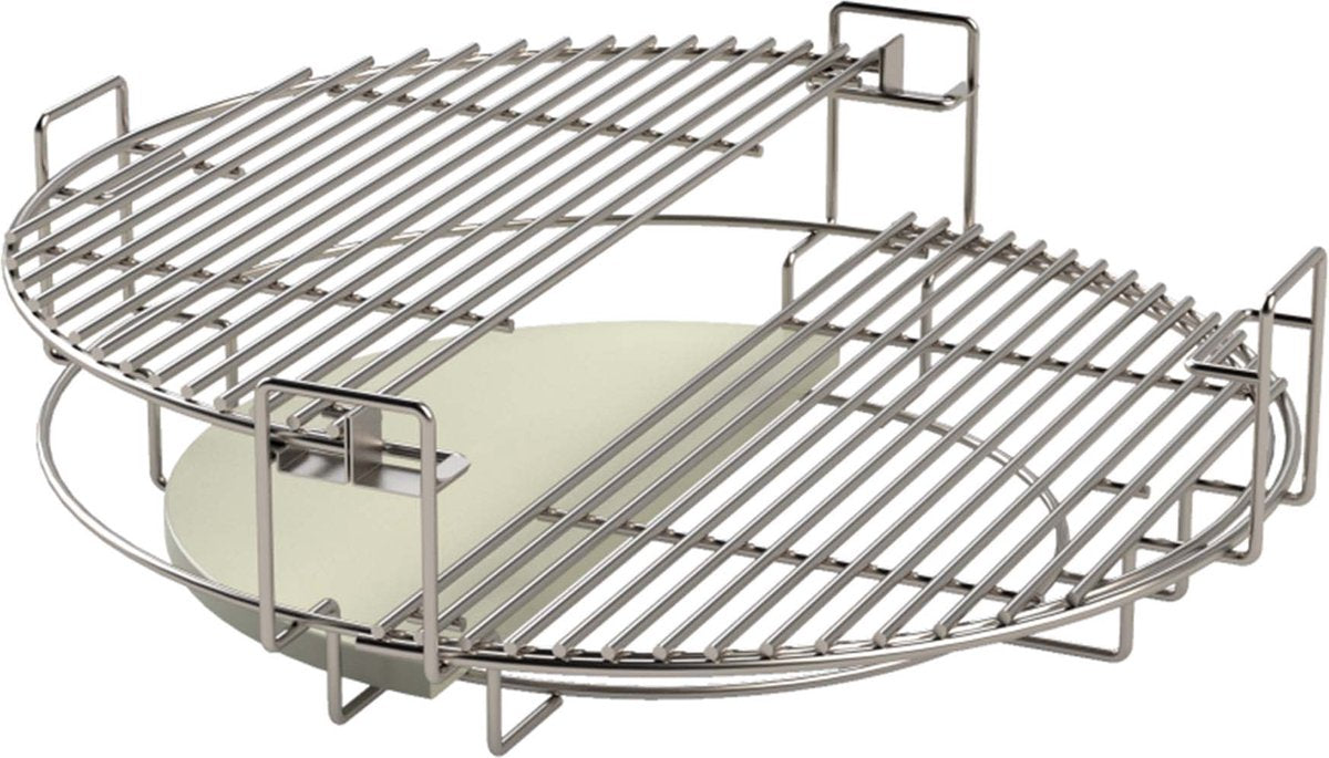 Grill guru large multilevel systeem - creëer meer bruikbare, flexibele ruimte én verschillende temperatuurzones in je kamado.