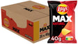 Lay's max natural - ribbede chips - 20 x 40 gram