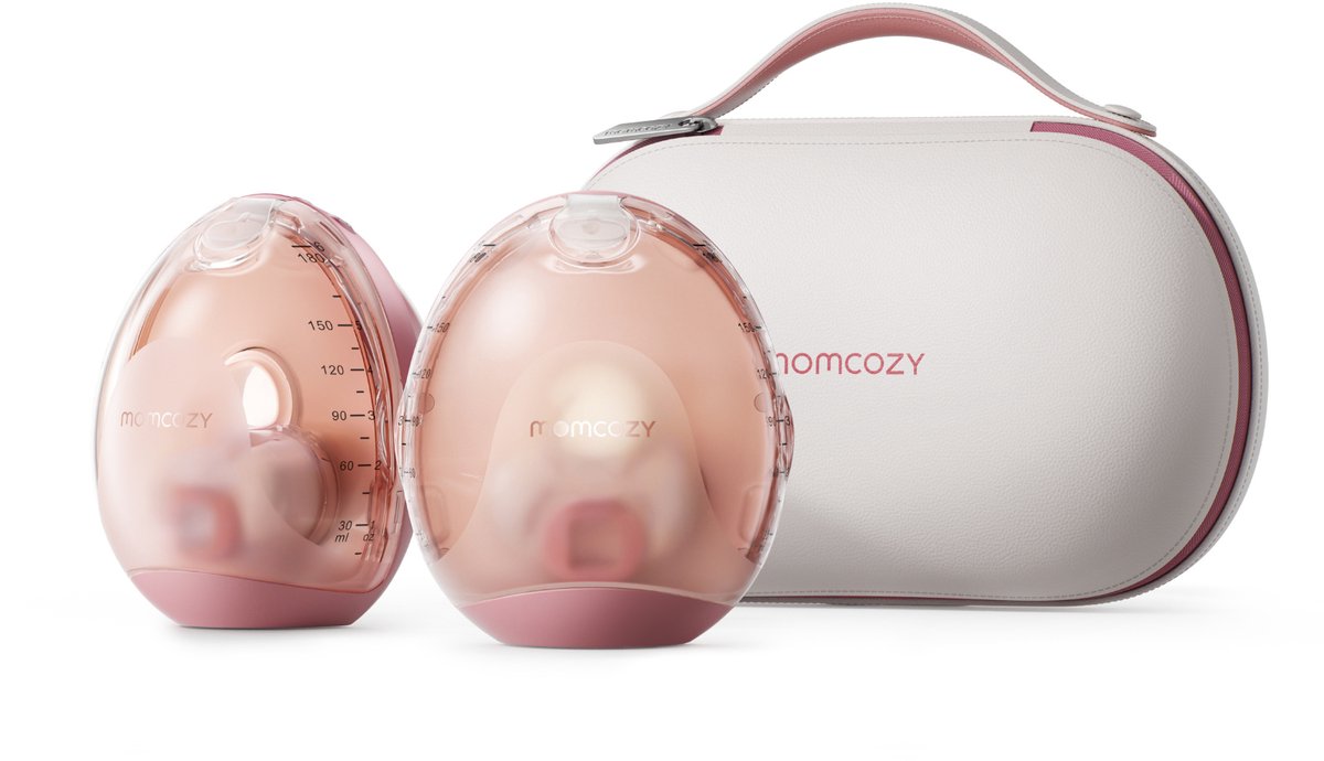 Momcozy air 1 – håndfri brystpumpe – 2 stk. – elektrisk – app-støtte – ultra tynd