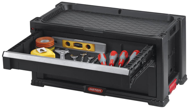 Keter modul kommode 2 skuffer – 56,2x28,9x26,2cm – sort