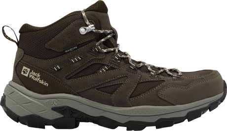 Jack wolfskin vojo tour texapore mid m herrevandrestøvler - kold kaffe