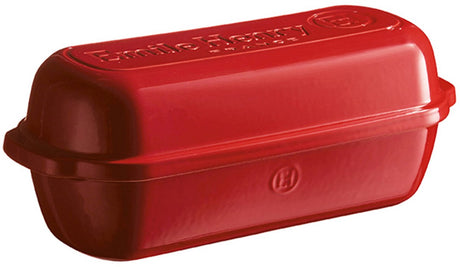 Emile henry brød bradepande stor e-boks - 395x160x150m - grand cru