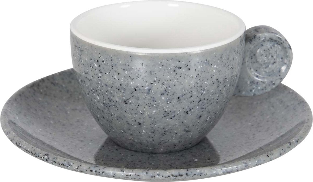 Gimex - solid line - espressosæt - granit - grå - 85 ml - 2 stk.