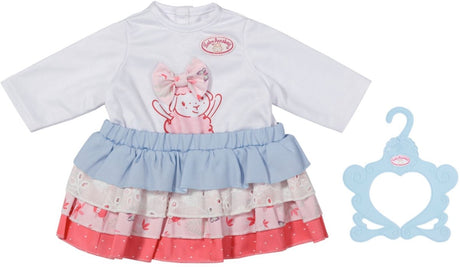 Baby Annabell outfit skjorte og nederdel - dukketøj 43 cm
