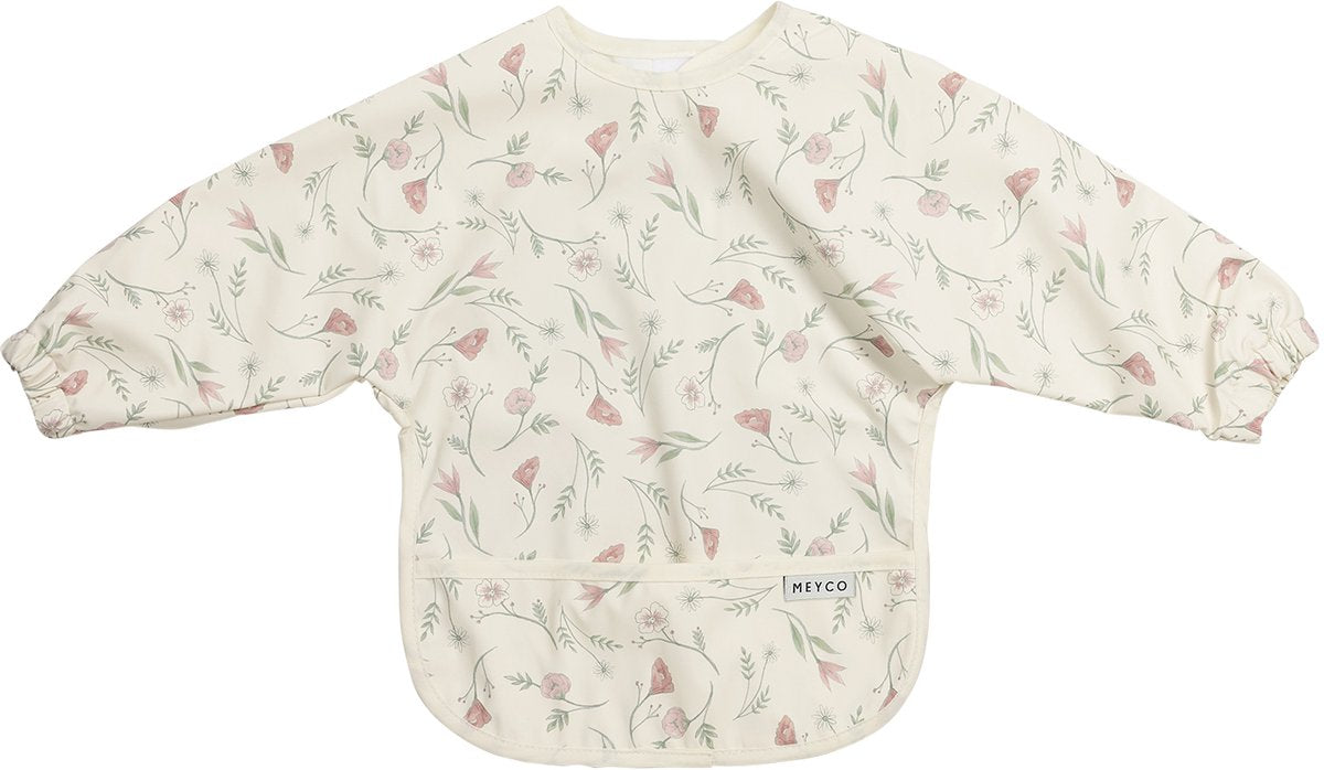 Meyco baby blomsterærmesmæk - flerfarvet