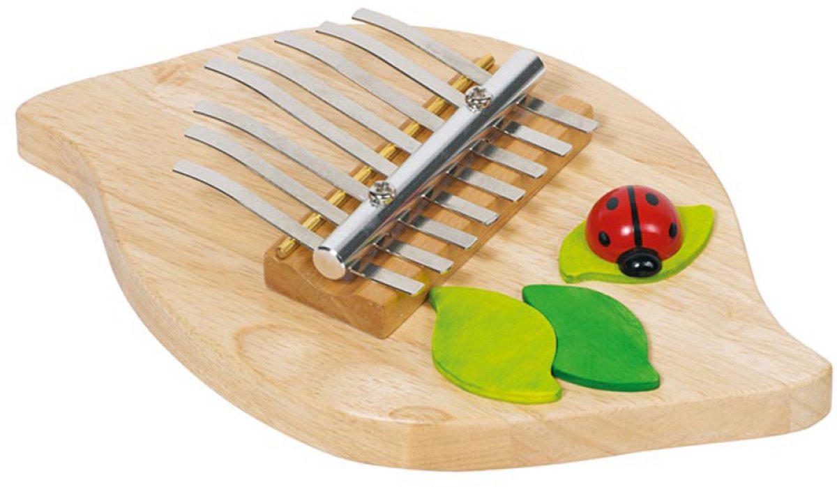 Goki kalimba - mariehøne - l22cm - træ - 5 år