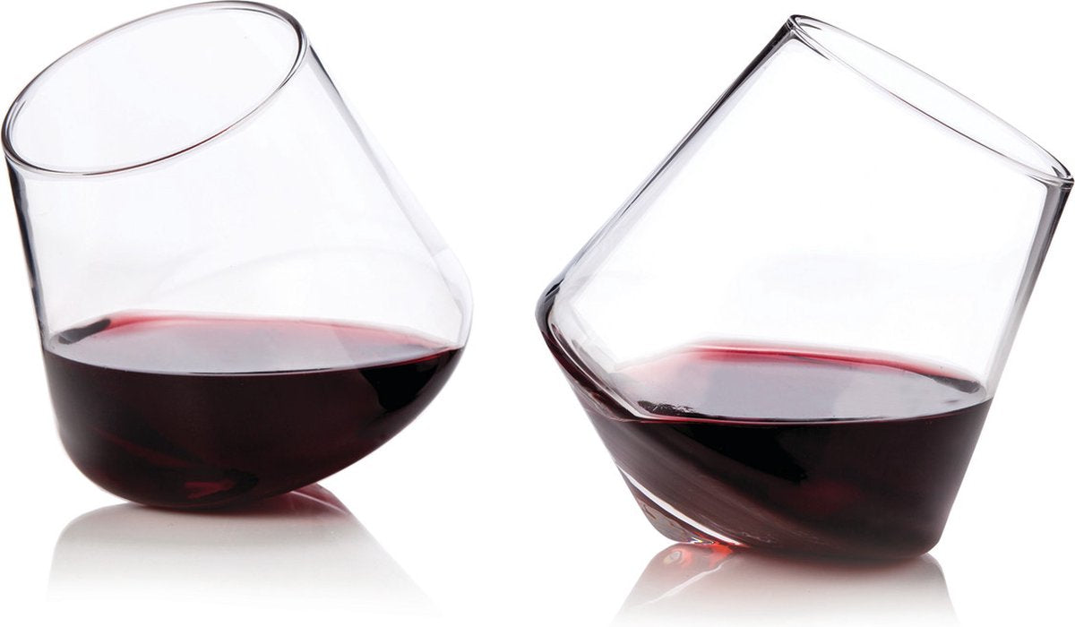 Viski rullende vinglas - krystal - 354ml - 2 stk