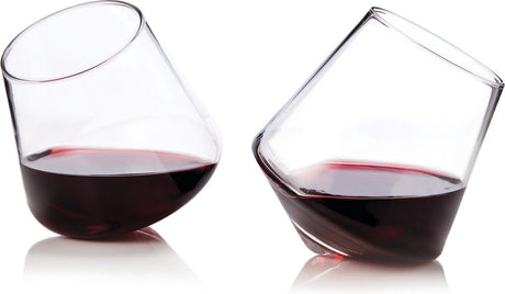 Viski rullende vinglas - krystal - 354ml - 2 stk