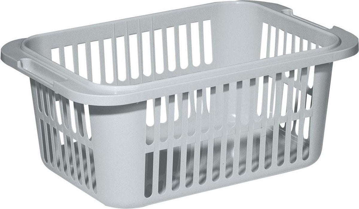 Allibert lingo wasmand 55 liter - grijs