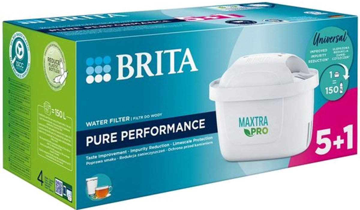 Brita maxtra pro pure performance vandfilterpatroner – 6 stk