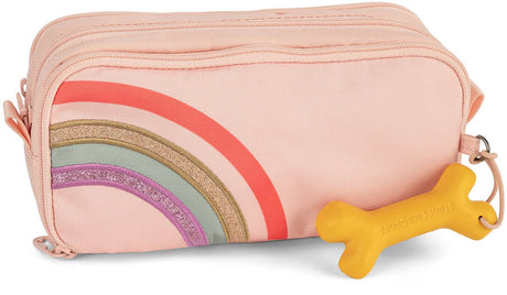 Stones and bones rowan 2.0 - etui - pennenzak voor kinderen - 3 vakken - rainbow - bloesem