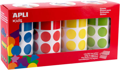 Apli kids | gekleurde stickers 3 vormen - 20 mm