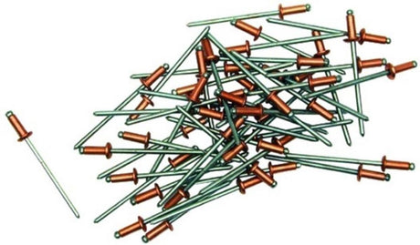 Gesipa 1433472 standard blindnitte - rundt hoved - åben - alle stk - 3,0 x 12 mm (500 stk)