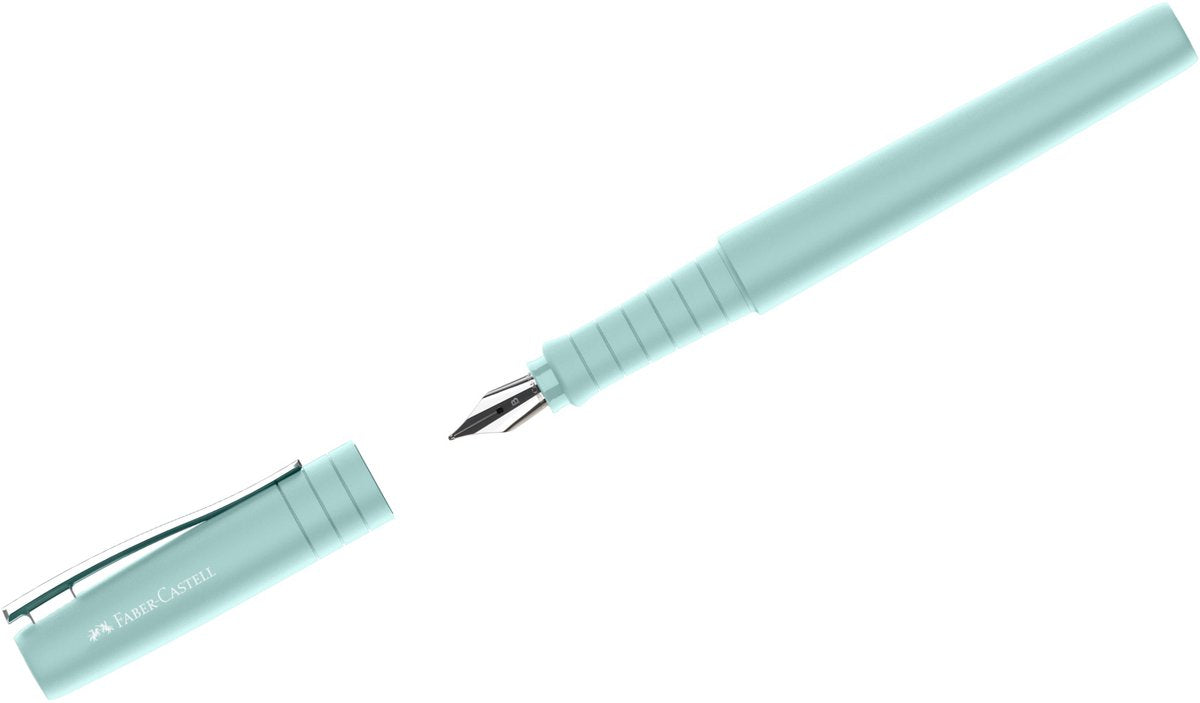 Faber-castell fyldepen - poly pen - nib b - caribic blue - fc-241010