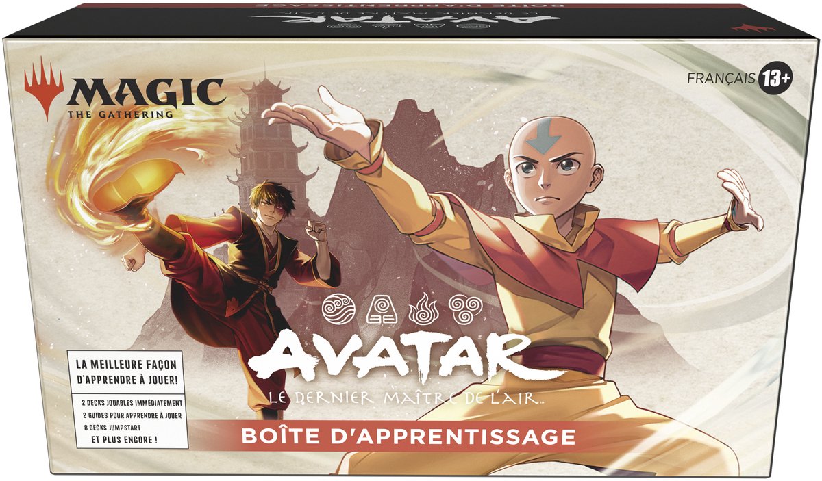 Wizards of the coast llc magi: indsamlingen - boîte d'apprentissage avatar, le dernier maître de l'air - fr