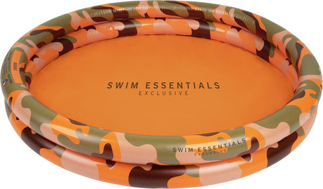Umærket sans marque svømmeudstyr - swimmingpool - 100 cm - camouflage - orangegrøn