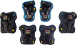 Nijdam skate beschermset kinderen - path defender - zwart blauw - m