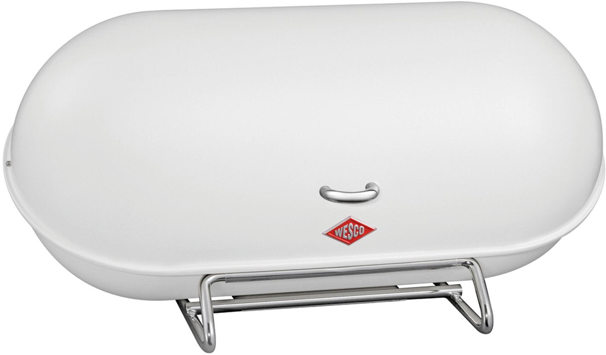Wesco breadboy brødbeholder | 12 liter | metal - mat hvid | opbevaringsboks til brød