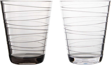 Gimex - linea line - vandglas - striber - 300 ml - 2 stk