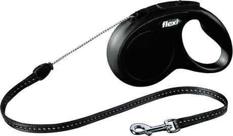 Flexi produkter optrækbar linje ny klassisk ledning sort s 5 meter op til 12 kg