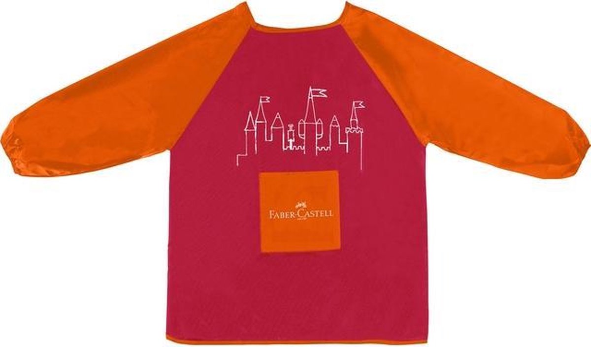 Faber-castell malerforklæde - rød orange - fc-201204