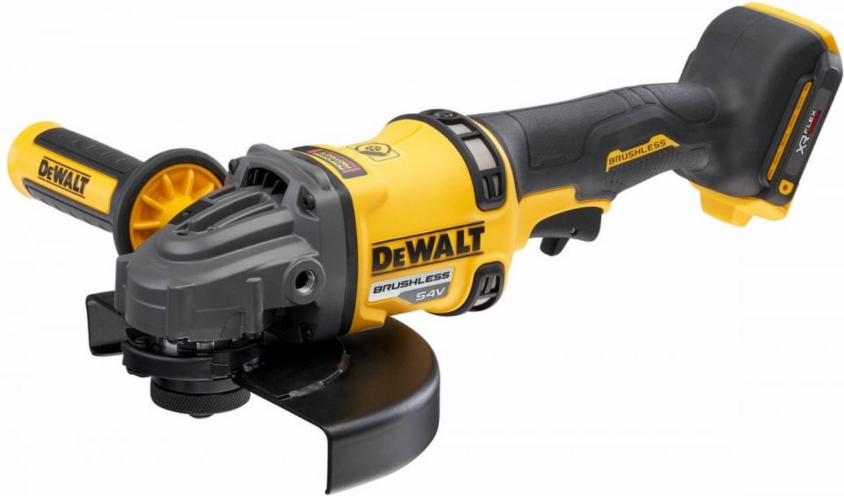 Dewalt dcg440n batteri vinkelsliber 180mm 54v xr flexvolt basiskrop