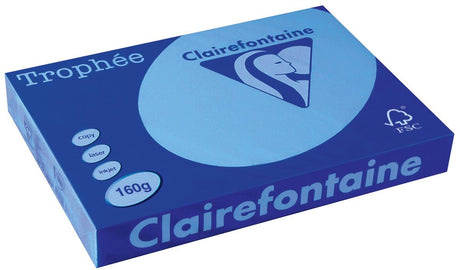 Clairefontaine trophée intense a3 kongeblå 160 g 250 ark