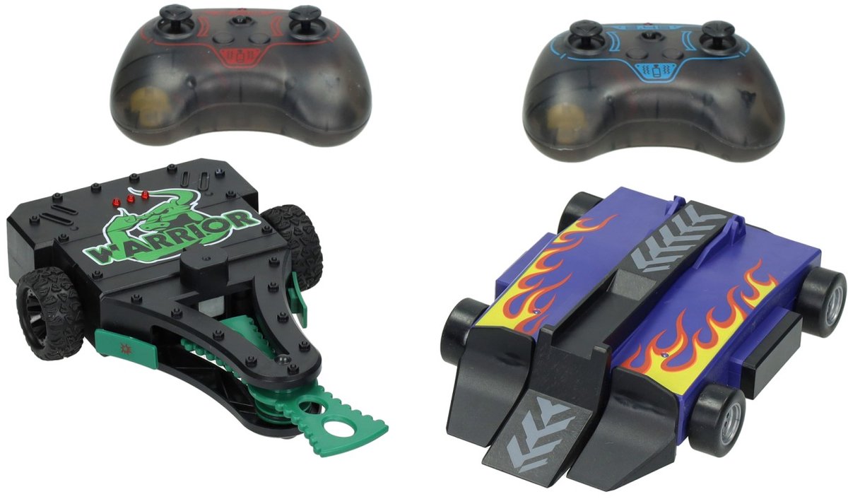 Lobbes Toys BV RC kontrollerede kamprobotter - sæt med 2 robotter og arena