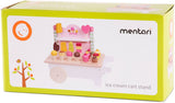 Mentari Wood Ice Cream Cart, 18dlg.