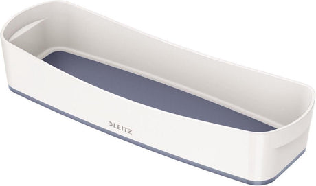 Leitz sorteringsbakke mybox lang grå hvid