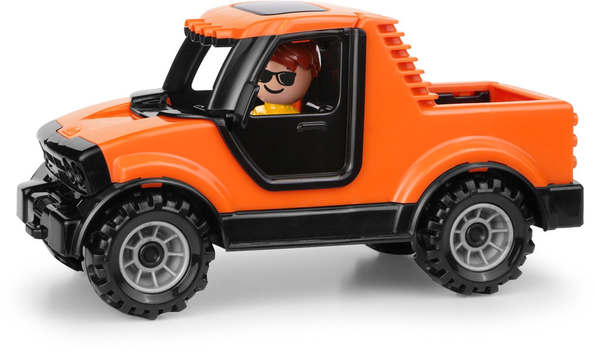 Lena legetøjsgaffeltruck - farverige lastbiler til børn.