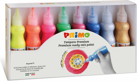 Primo | gouache metallic fluor 8 stk