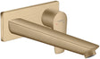 Hansgrohe talis e - wastafelmengkraan - ééngreeps bediening - met afvoerplug - 225mm maat - brushed bronze
