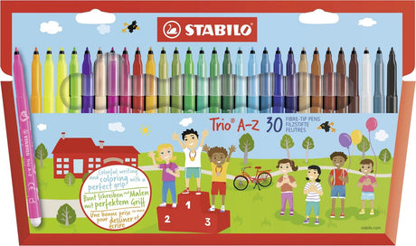 Stabilo trio a-z - tusch - sæt med 30 stk