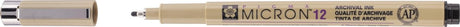 Sakura pigma micron 12 pen sort